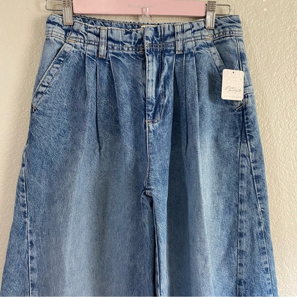 Free People We the Free Equinox Denim Trousers Jeans - Picture 3 of 8